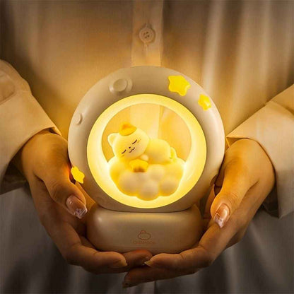 Moon LED Night Lamp with 3 Brightness Modes & Touch Contro