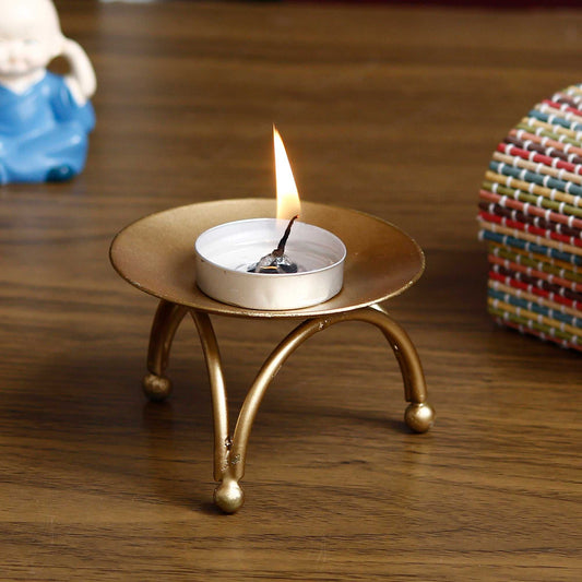 eCraftIndia Decorative Handcrafted Metal Stand Tea Light Holder - Harappakart