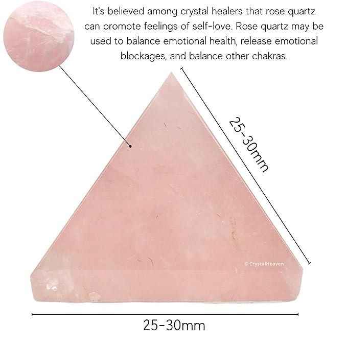 Rose Quartz Pyramid for Positive Energy - Harappakart