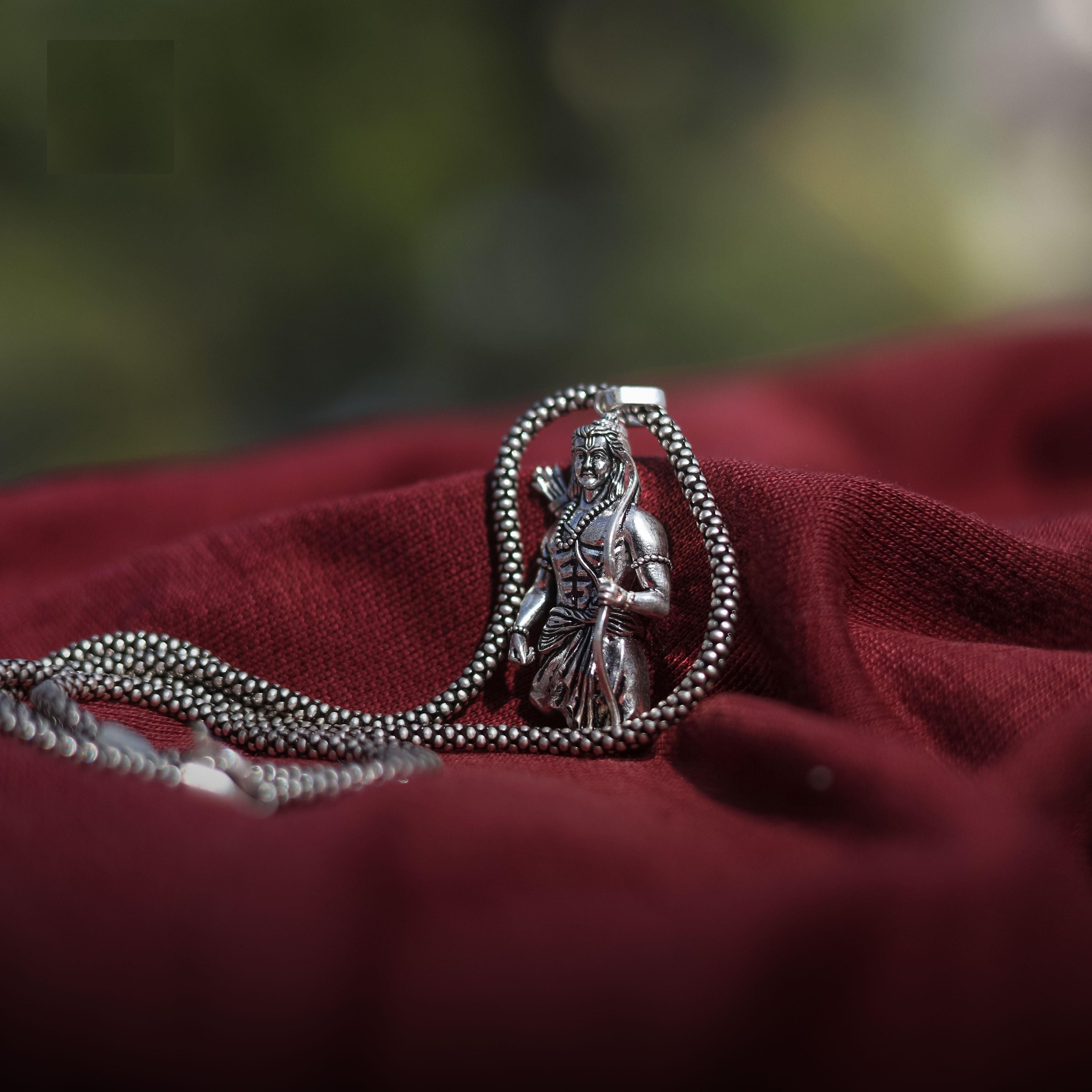 Lord Ram Pendant With Chain - Harappakart