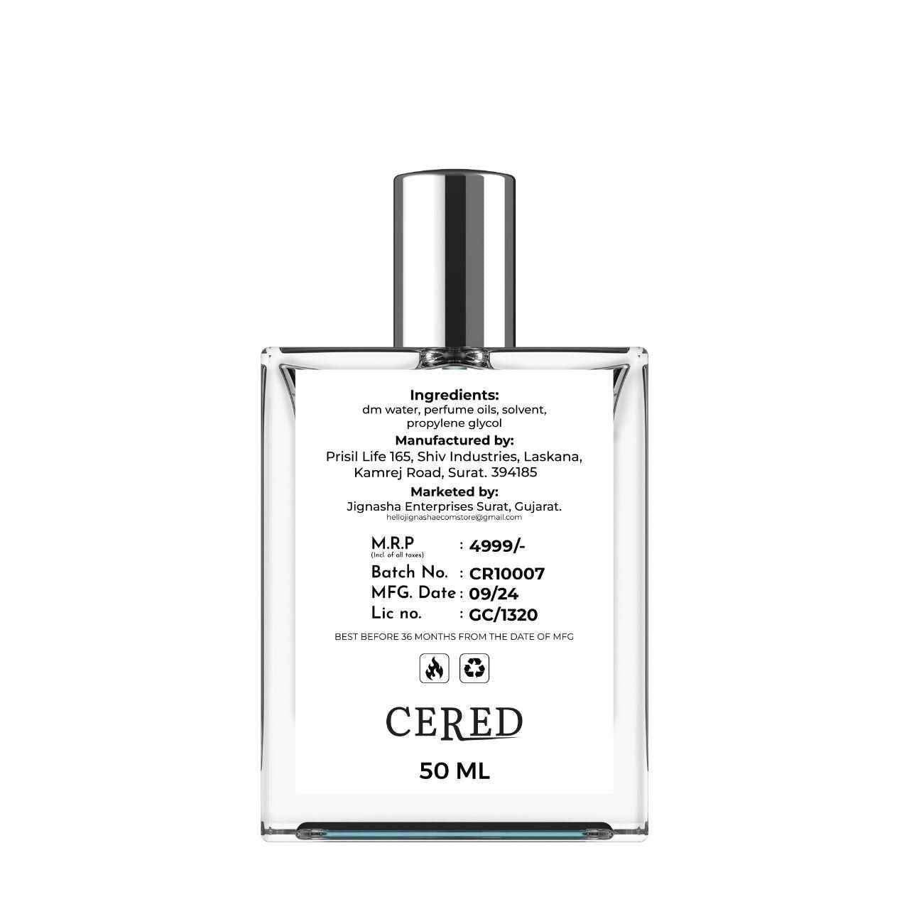 CERED Aventus Perfume 50ML