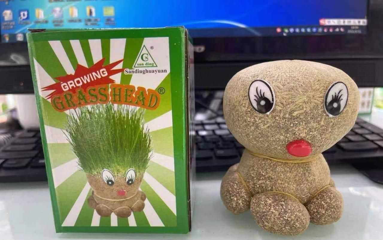 Octopus Grass Doll Grow Bag Pots - Harappakart