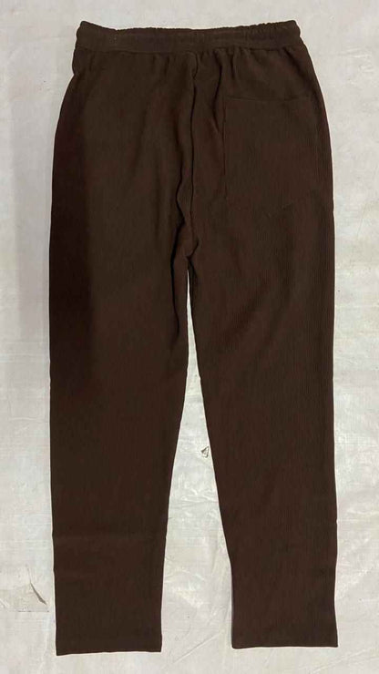 Men's Brown Loose Fit Corduroy Cargo Style Trouser