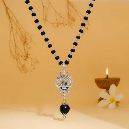 Om Shiva Trishool Karungali Mala - Harappakart