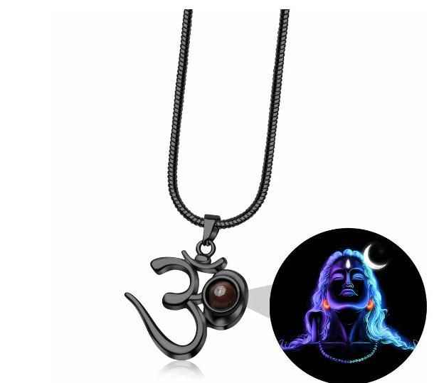 OM Pendant Adiyogi - Spiritual Jewelry for Meditation and Mindfulness - Harappakart