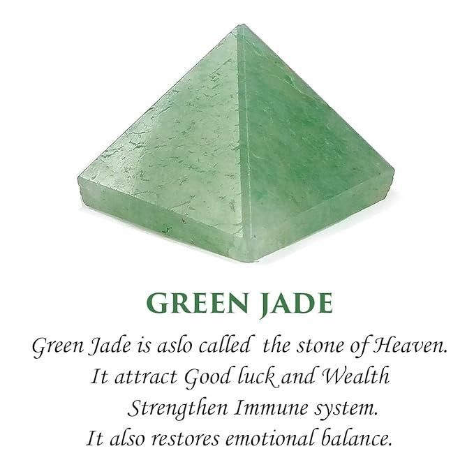 Green Jade Crystal Pyramid - Harappakart