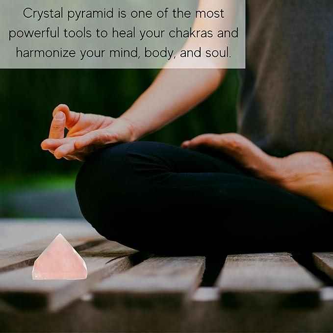 Rose Quartz Pyramid for Positive Energy - Harappakart