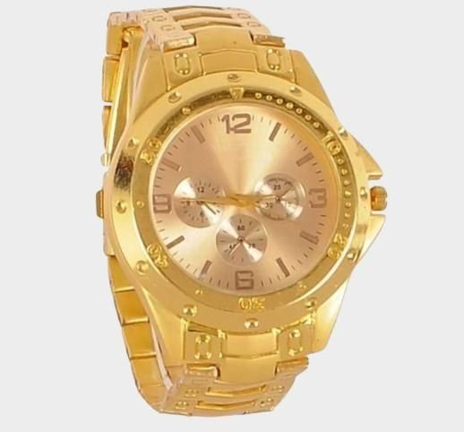 Men's Golden Stainless Steel Watches -