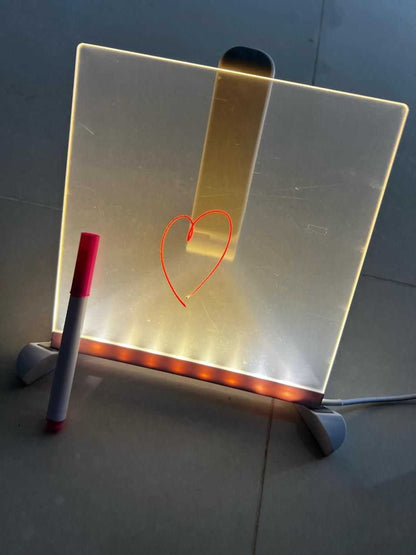 3D LED Light Glass Acrylic Writing pad - Harappakart