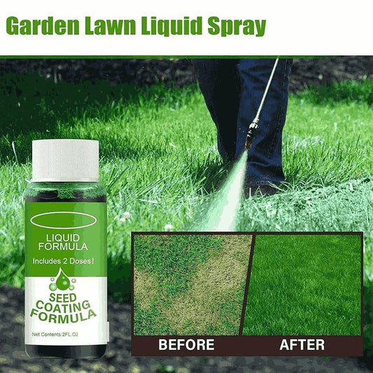 Seed Coating Formula, 60ml Green Grass Lawn Spray Pack of 2 (60ml) - Harappakart