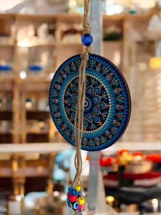 Handcrafted Evil Eye Wall Hanging for Home Decor ? Nazar Battu Protection Charm - Harappakart