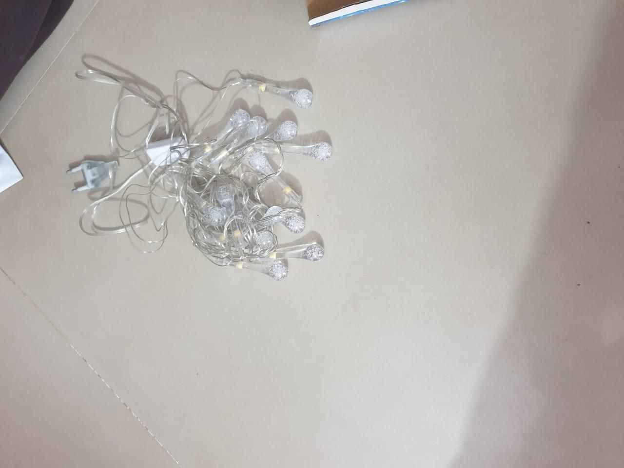 String Lights for Decoration - 14 LED Rain Drop Fairy Lights Waterproof Indoor Outdoor for Home Decoration