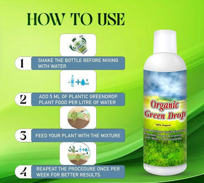 Organic GreenDrop Plant Food Liquid Fertilizer For Plant Growth & Greening Pack of 2 - Harappakart