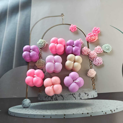 Wax Tiny Cloud Bubble Cube Candle (Pack of 4)