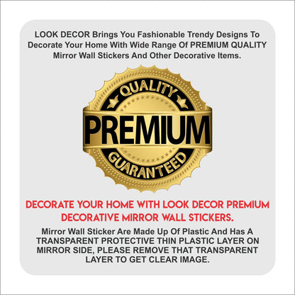 3D Acrylic Mirror Wall Sticker Decoration - Harappakart