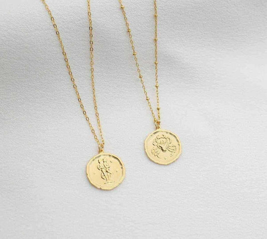 Gold Plated Zodiac Sign Necklace