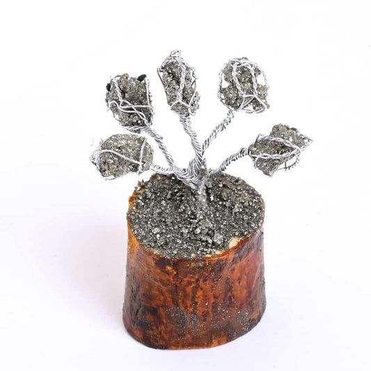 Money Magnet Pyrite Tree - 5 Beads - Harappakart